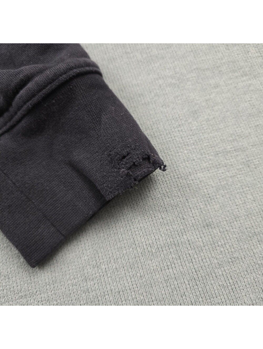 The North Face Hoodie Mens Black Pullover White Logo Fleece Sweatshirt Size M - Picture 4 of 8
